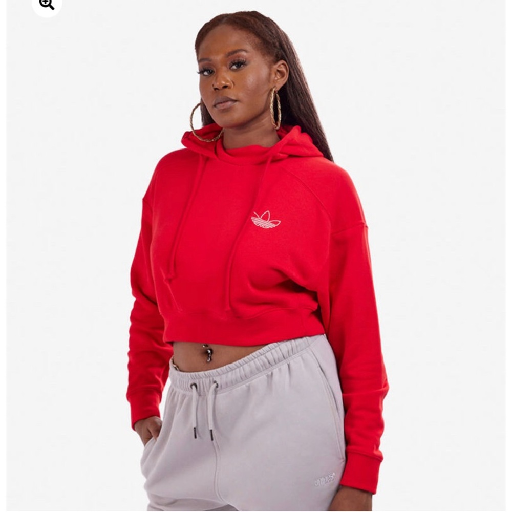 Adidas Cropped Hoddie